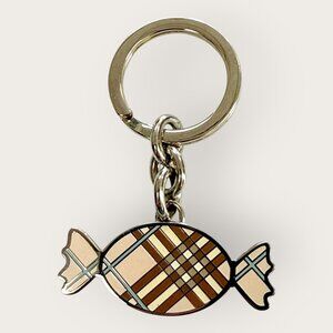Burberry Candy Plaid Keychain Keyring Metal Accessory